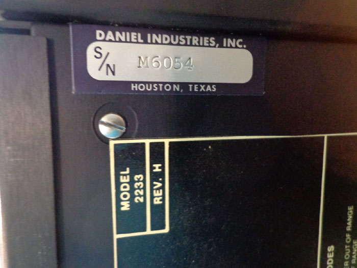 DANIEL DIGITAL FLOW COMPUTER - MODEL 2233X-112