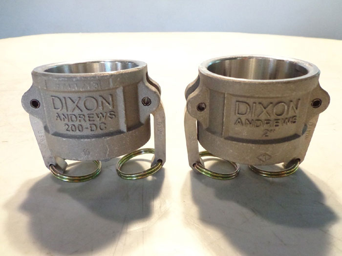 LOT OF 2" DIXON ANDREWS CAM AND GROOVE ADAPTER 200AWBP/ST WITH CAPS 200-DC-AL