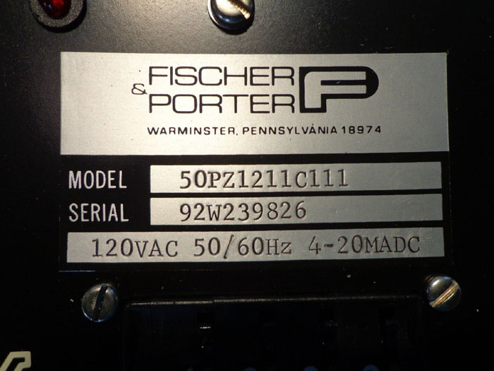 FISCHER PORTER MAGNETIC FLOW CONVERTER 50PZ1211C111