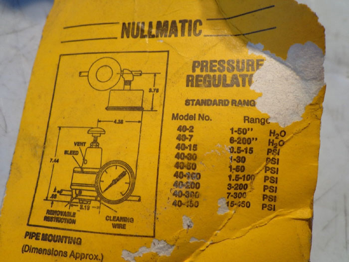 MOORE NULLMATIC PRESSURE REGULATOR - 40-15