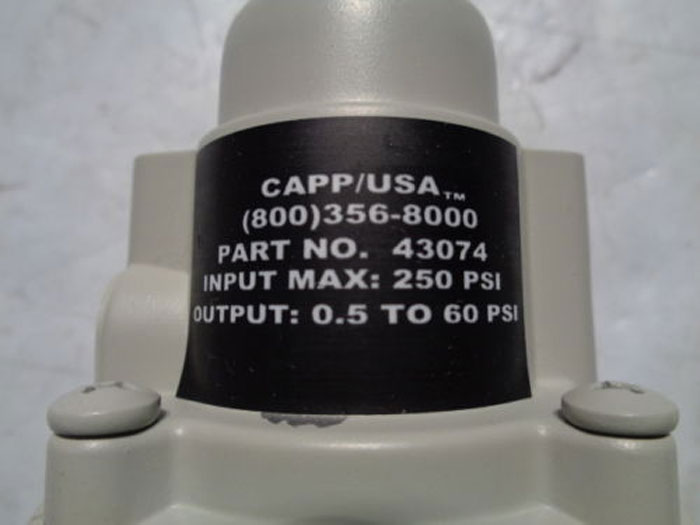 CAPP USA PRESSURE REGULATOR 43074