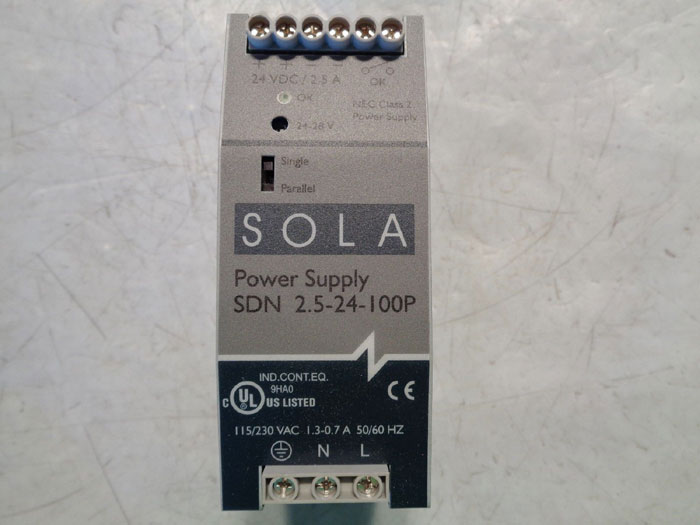 SOLA POWER SUPPLY SDN 2.5-24-100P