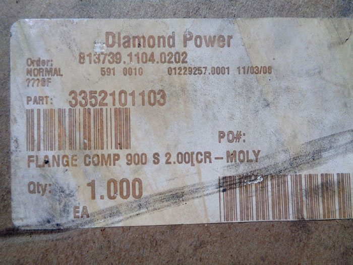 LOT OF (3) DIAMOND POWER FLANGED POPPET VALVE ASSEMBLY 3352101103