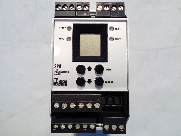 MOORE INUDUSTRIES "SIGHT PROGRAMMABLE ALARM" - MODEL: SPA/HLPRG/2PRG/U-AO-DPDT