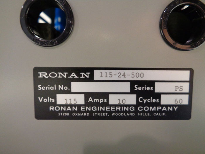 RONAN POWER SUPPLY - MODEL 115-24-500