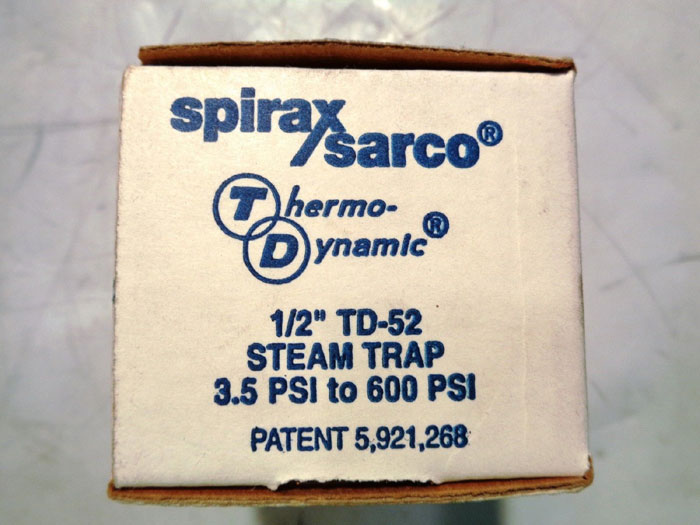 SPIRAX SARCO 1/2" COOL BLUE THERMODYNAMIC STEAM TRAP TD52