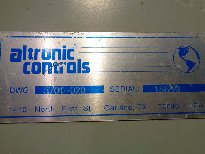 ALTRONIC SAFETY CONTROL PANEL W/PHOENIX CONTACT