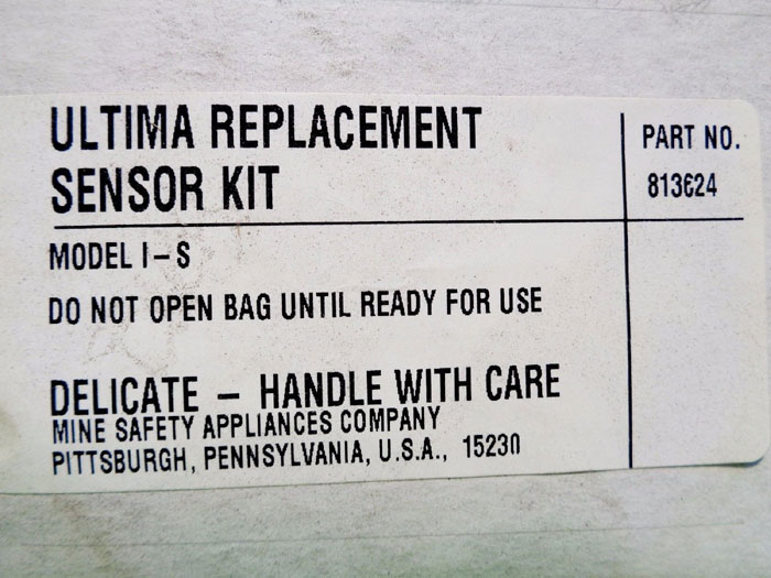 MSA ULTIMA CATALYTIC I-S COMBUSTIBLE REPLACEMENT SENSOR KIT 813624 SENSOR 710337