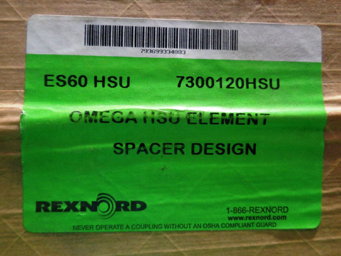 REXNORD OMEGA ELASTOMER SPACER COUPLING ES60 HSU