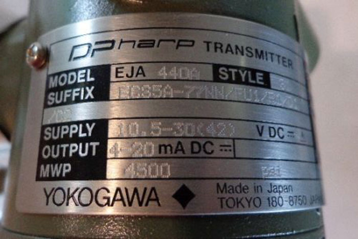 YOKOGAWA DHARP TRANSMITTER - EJA440A