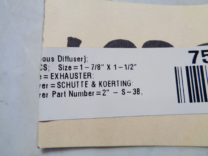 SCHUTTE & KOERTING CAST IRON STEAM EJECTOR 2"