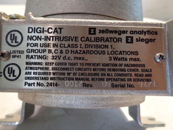 ZELLWEGER ANALYTICS DIGI-CAT NON-INTRUSIVE CALIBRATOR