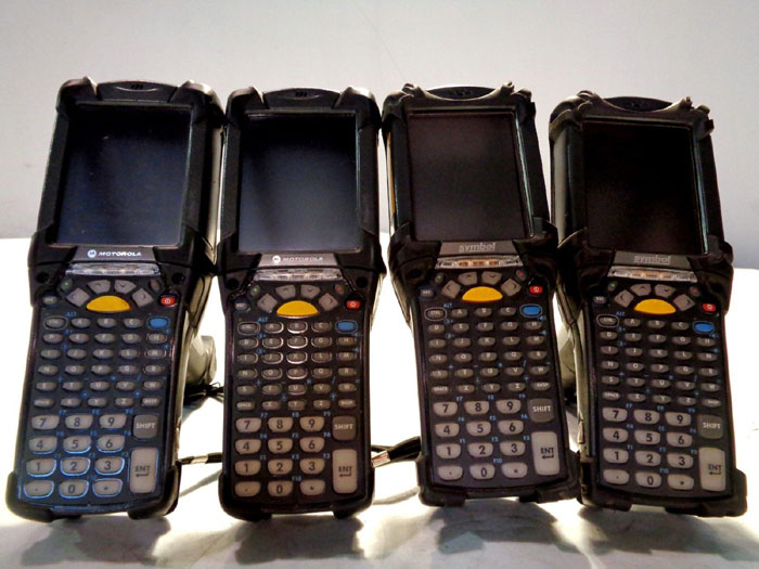 LOT OF MOTOROLA MC9090 & SYMBOL MC9060 MOBILE COMPUTER & BARCODE SCANNER LRT SET