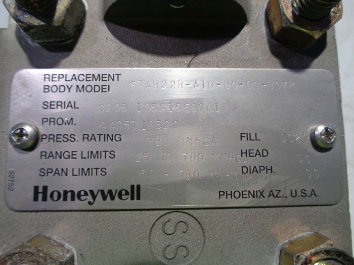 HONEYWELL ST3000 SERIES SMART TRANSMITTER STA922-E1G-00000-1C.F1.MB.SM-B67P