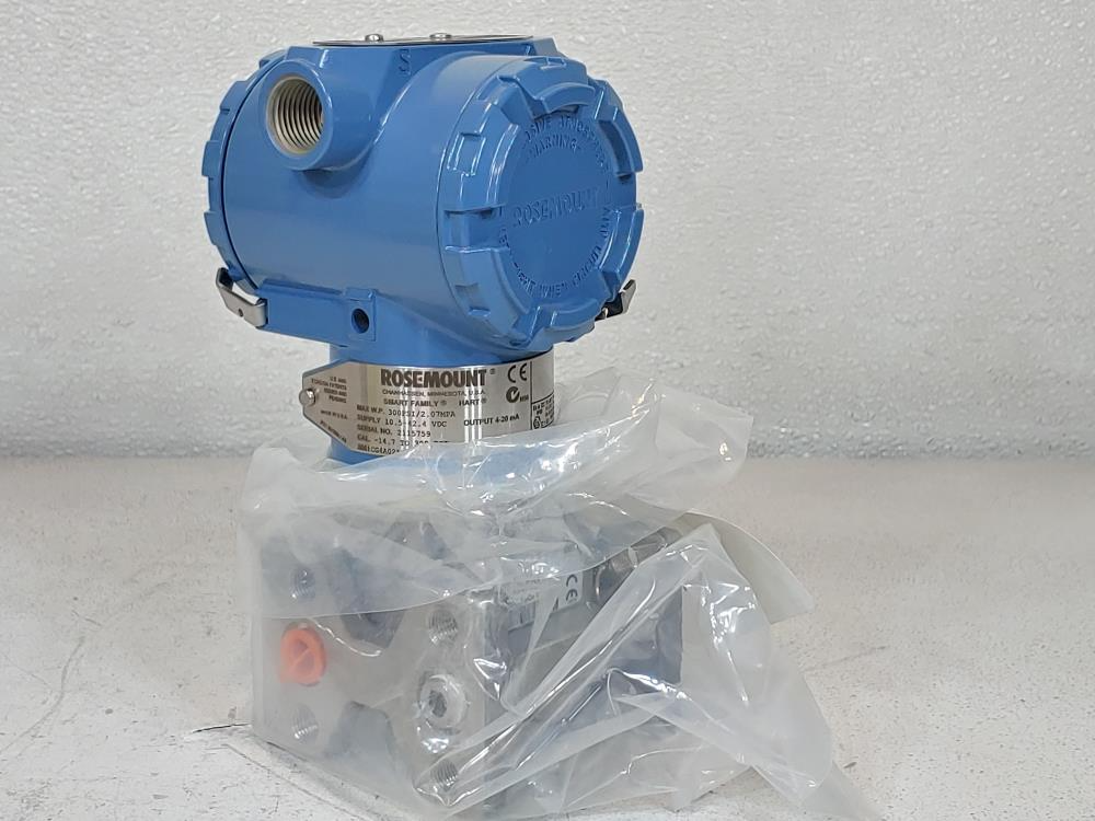 ROSEMOUNT PRESSURE TRANSMITTER 3051CG4A02A1AKDH2B9P2DF