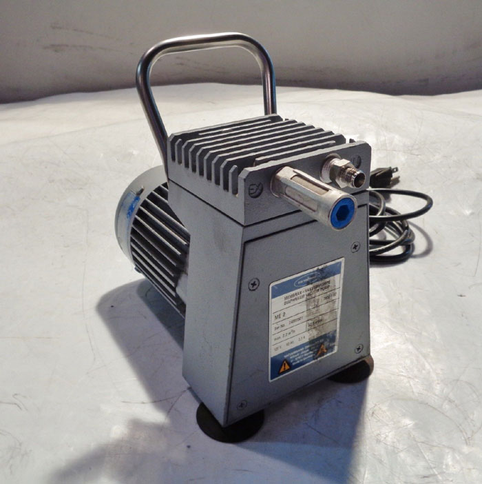 VACUUBRAND DIAPHRAGM VACUUM PUMP ME 2 W/ ABM MOTOR TYPE: 4EKF56CX-4