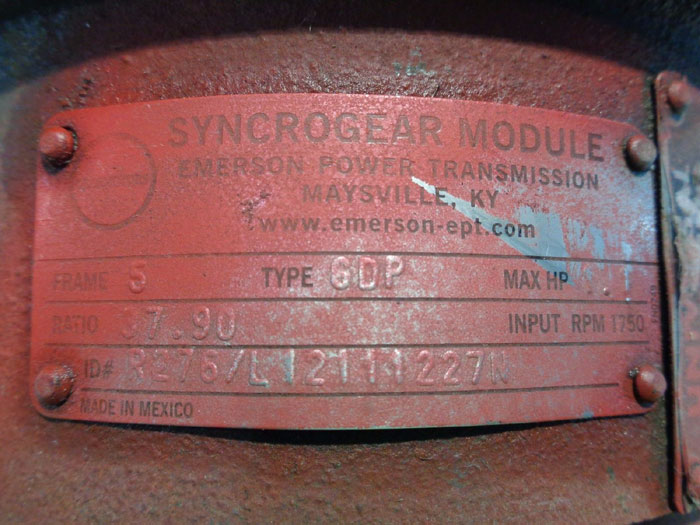 SYNCROGEAR MODULE PARALLEL SHAFT GEAR REDUCER