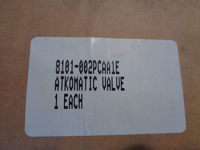 CIRCLE SEAL CONTROLS ATKOMATIC SOLENOID VALVE 8101-002PCAA1E