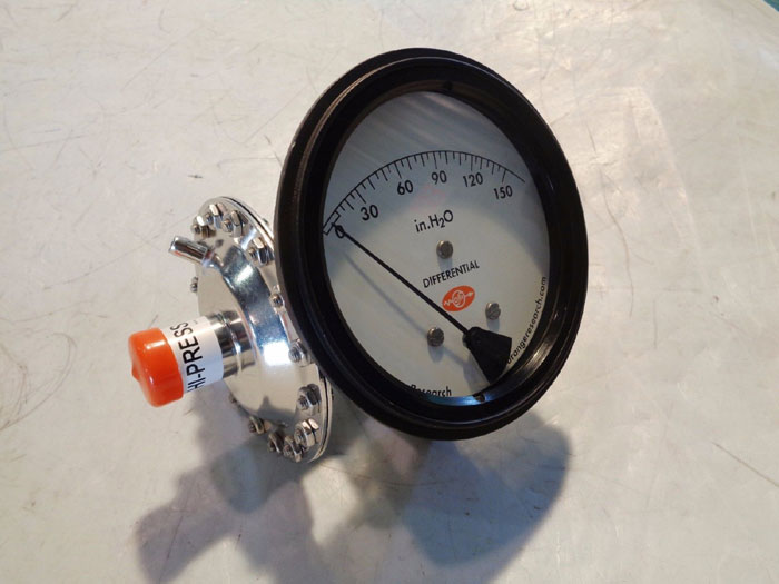 ORANGE RESEARCH DIAPHRAGM DIFFERENTIAL PRESSURE GAUGE 1831DG#58459