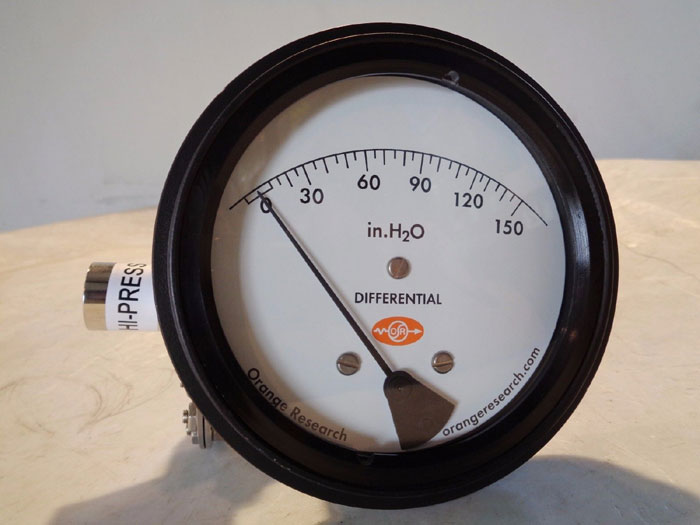 ORANGE RESEARCH DIAPHRAGM DIFFERENTIAL PRESSURE GAUGE 1831DG#58459