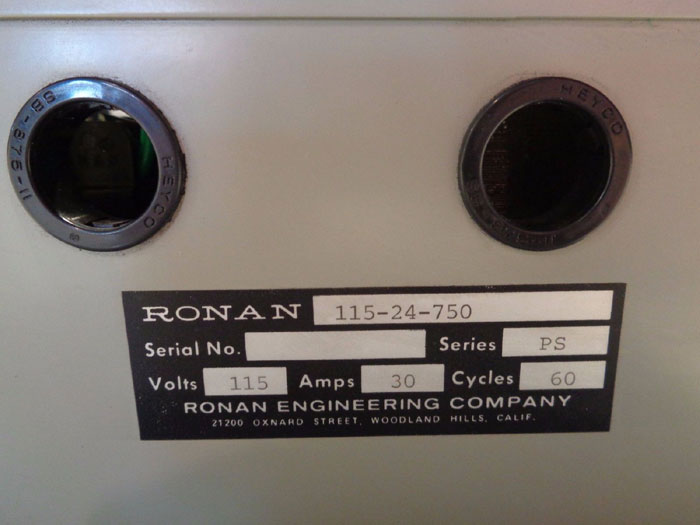 RONAN PS SERIES POWER SUPPLY 115-24-750