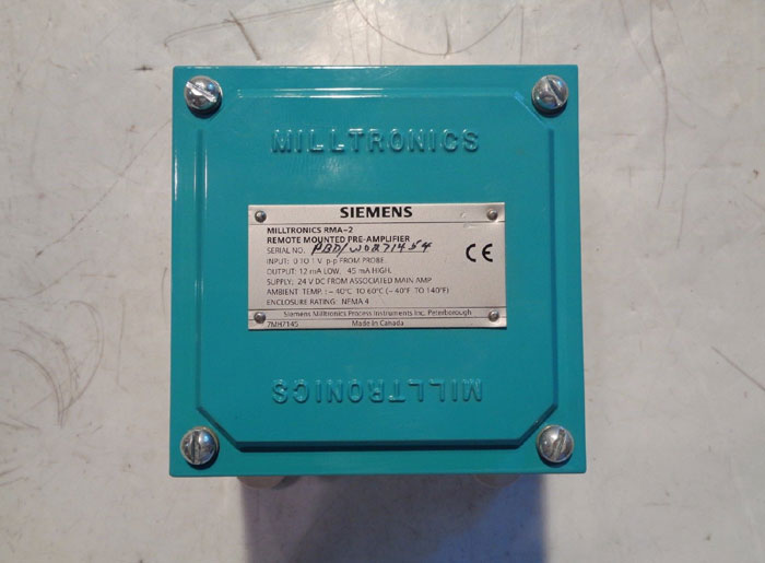 SIEMENS MILLTRONICS RMA-2 REMOTE MOUNTED PRE-AMPLIFIER 7MH71450A