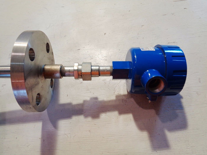 WIKA THERMOCOUPLE ASSEMBLY  TYPE K  w/ FLANGED TAPERED THERMOWELL