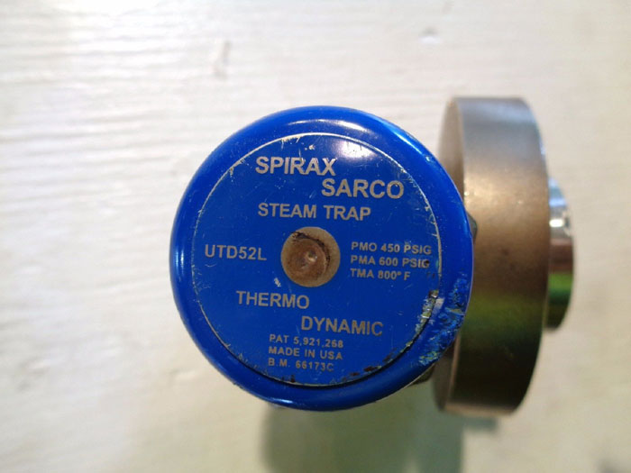 SPIRAX SARCO 1/2" THERMODYNAMIC STEAM TRAP W/ UNIVERSAL CONNECTOR UTD52L #66173C