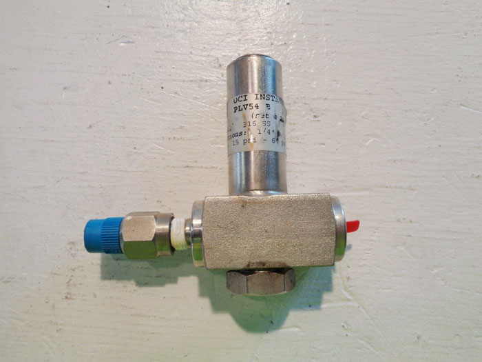 OCI INSTRUMENTS 1/4" X 1/4" PRESSURE LIMITING VALVE PLV54 B