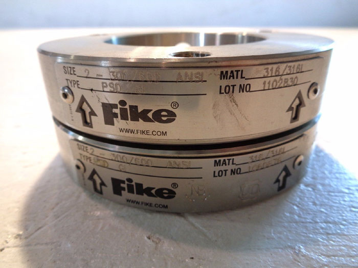 FIKE 2" 300# / 600# BOLTED TYPE RUPTURE DISC HOLDER PSD GI