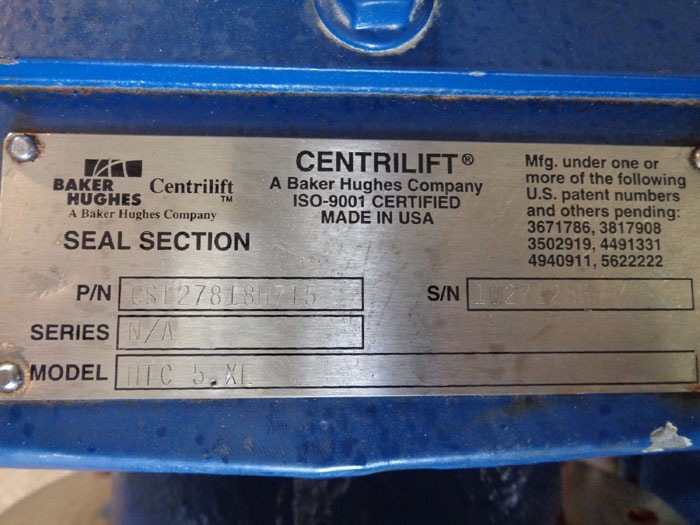 BAKER HUGHES CENTRILIFT MULTISTAGE CENTRIFUGAL PUMP, HTC 5.XE, #CSE27818HZ15