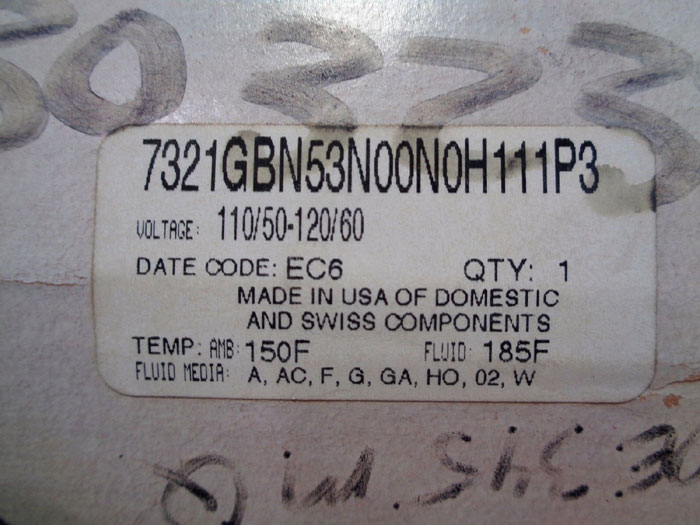 HONEYWELL SKINNER SOLENOID VALVE 7321GBN53N00N0H111P3