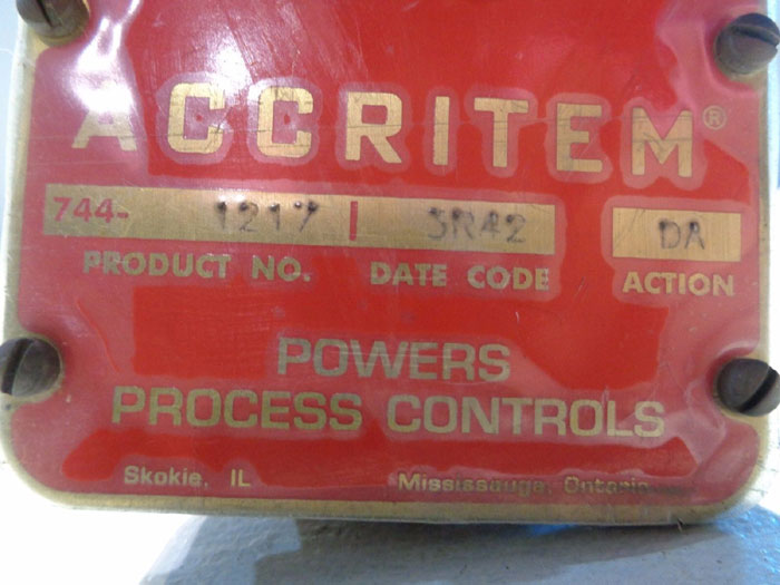 POWER PROCESS CONTROLS ACCRITEM CONTROLLER 744-1217