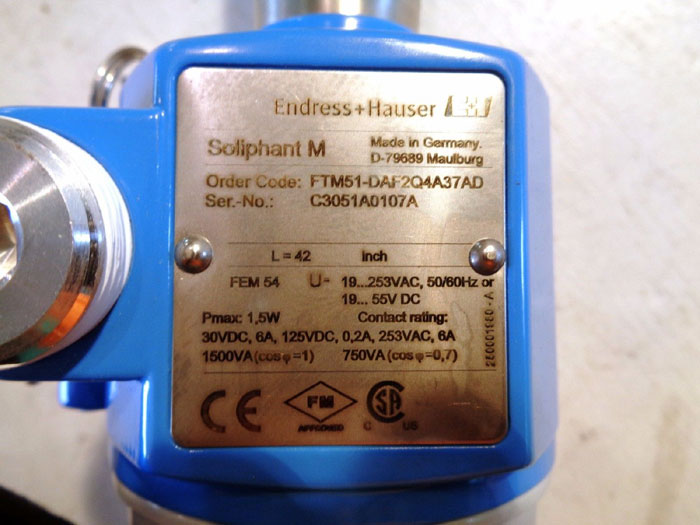 ENDRESS HAUSER SOLIPHANT M, FTM51-DAF2Q4A37AD