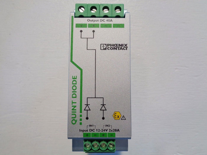 LOT OF (2) PHOENIX CONTACT QUINT DIODE 12-24DC/2X20/1X40