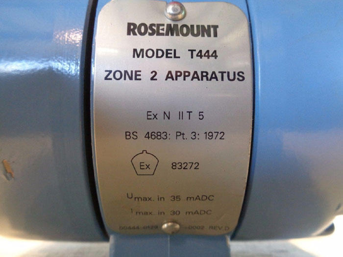 ROSEMOUNT ALPHALINE TEMPERATURE TRANSMITTER T044RL2U1A2N1