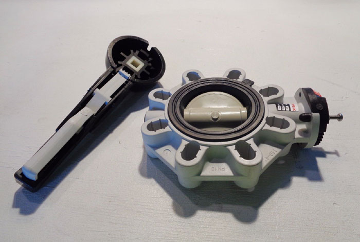 IPEX 4" WAFER STYLE BUTTERFLY VALVE # FKOM111, EPDM PRODUCT CODE#: 053106