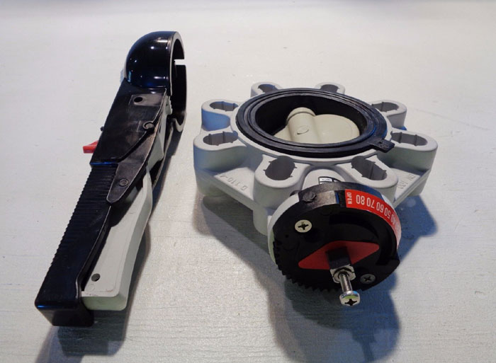 IPEX 4" WAFER STYLE BUTTERFLY VALVE # FKOM111, EPDM PRODUCT CODE#: 053106