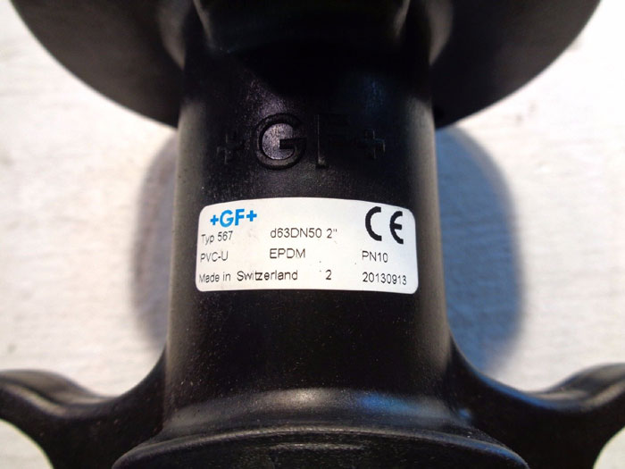 GF 2" BUTTERFLY VALVE, SERIES 567, PVC-U, EPDM