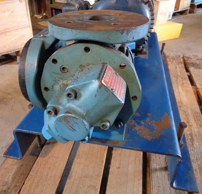 GORMAN-RUPP HIGH CAPACITY ROTARY GEAR PUMP  G-SERIES GHS1 1/2GH3-B, W/ MOTOR