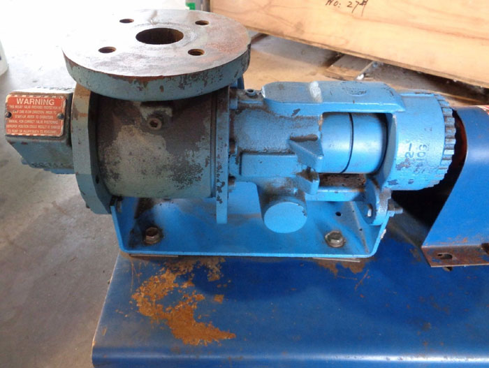 GORMAN-RUPP HIGH CAPACITY ROTARY GEAR PUMP  G-SERIES GHS1 1/2GH3-B, W/ MOTOR