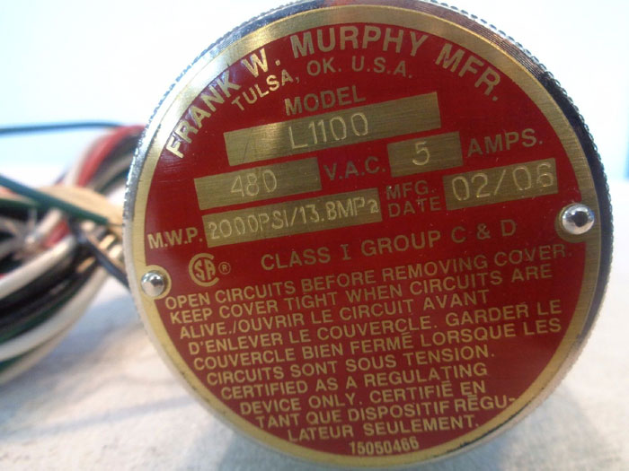 MURPHY LIQUID LEVEL SWITCH L1100