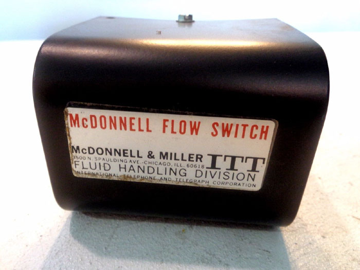 LOT OF (2) ITT MCDONNELL & MILLER FLOW SWITCH, MODEL#: FS8-W & MODEL#: FS4-3