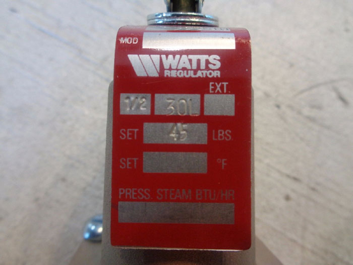 WATTS 1/2" BRASS PRESSURE RELIEF VALVE N30L, #0111927