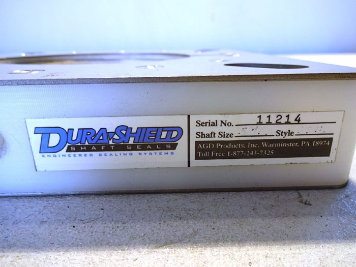 AGD DURASHIELD 6 OR 5-7/16" SHAFT SEAL, SDFS, FULL SPLIT STYLE W/ EPDM LINER