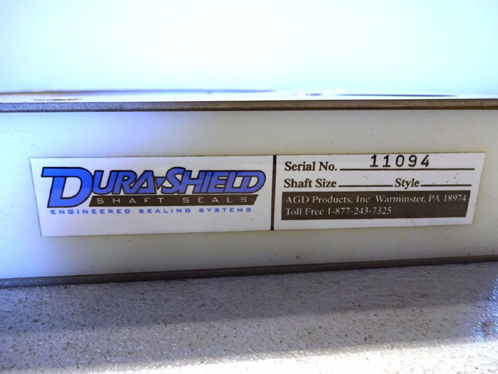 AGD DURASHIELD 6 OR 5-7/16" SHAFT SEAL, SDFS, FULL SPLIT STYLE W/ EPDM LINER