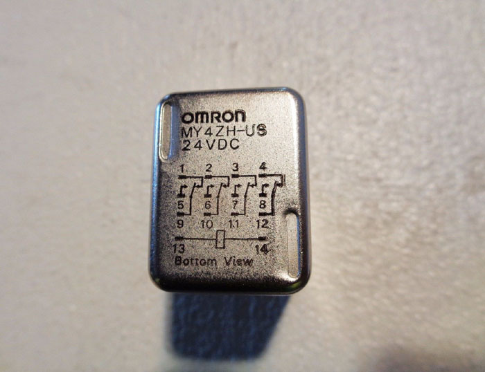 LOT OF (2) OMRON MY SERIES POWER RELAY, MODEL#: MY4ZH-US