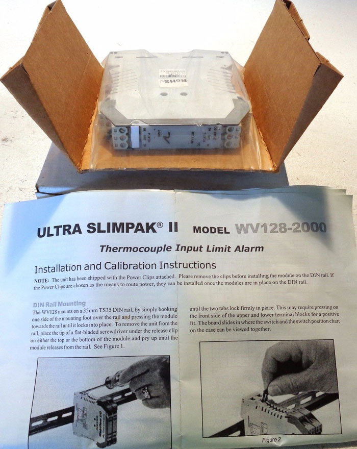 ACTION INSTRUMENTS ULTRA SLIMPAK II SIGNAL CONDITIONER / LIMIT ALARM, WV128-2000