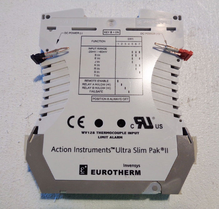 ACTION INSTRUMENTS ULTRA SLIMPAK II SIGNAL CONDITIONER / LIMIT ALARM, WV128-2000