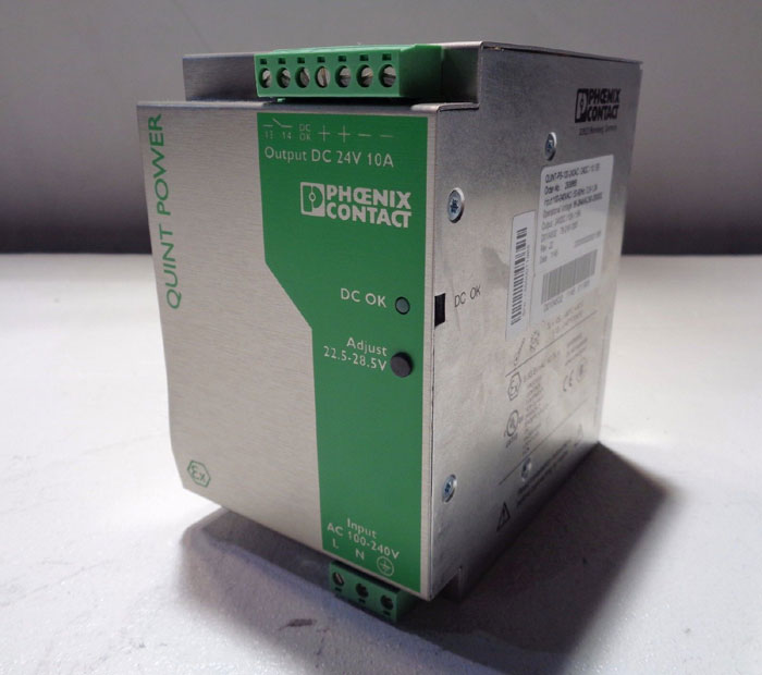 PHOENIX CONTACT QUINT POWER SUPPLY, QUINT-PS-100-240AC/24DC/10/EX